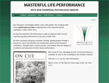 Tablet Screenshot of masterfullifeperformance.com